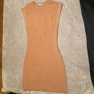 Abercrombie sweater dress light brown